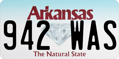 AR license plate 942WAS