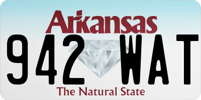 AR license plate 942WAT