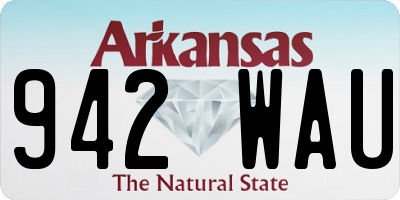AR license plate 942WAU