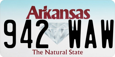 AR license plate 942WAW