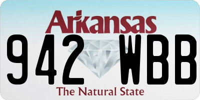 AR license plate 942WBB