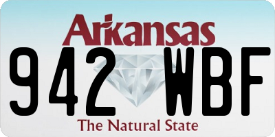 AR license plate 942WBF