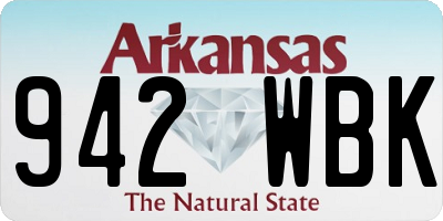 AR license plate 942WBK