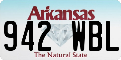 AR license plate 942WBL