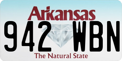 AR license plate 942WBN