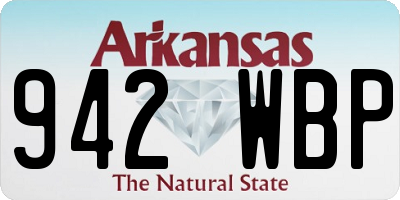 AR license plate 942WBP