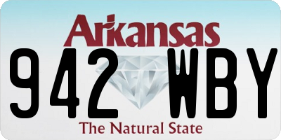 AR license plate 942WBY