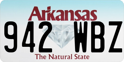 AR license plate 942WBZ