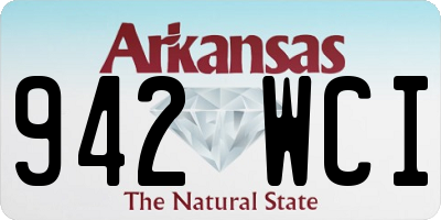 AR license plate 942WCI