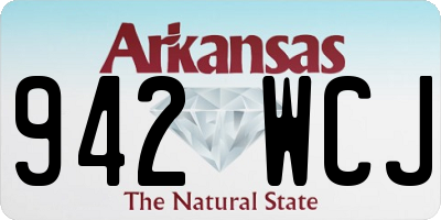 AR license plate 942WCJ