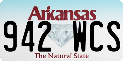 AR license plate 942WCS
