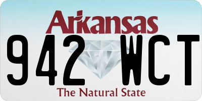AR license plate 942WCT