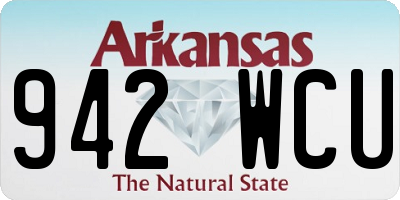 AR license plate 942WCU
