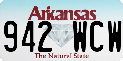AR license plate 942WCW