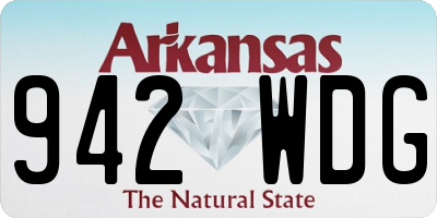 AR license plate 942WDG
