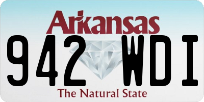 AR license plate 942WDI