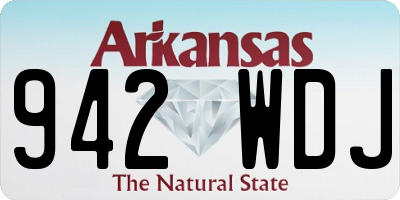 AR license plate 942WDJ