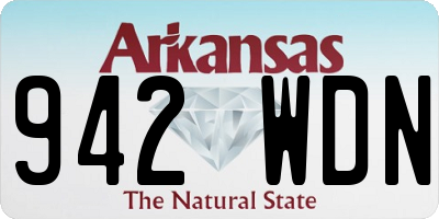 AR license plate 942WDN
