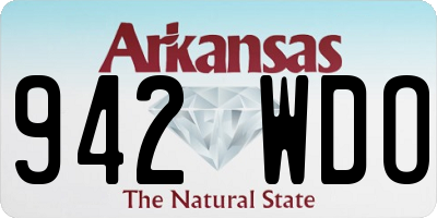 AR license plate 942WDO