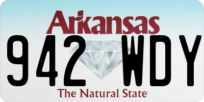 AR license plate 942WDY