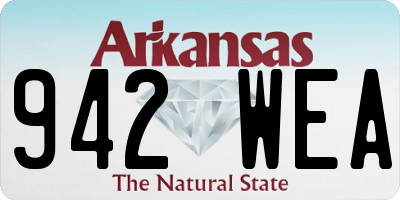 AR license plate 942WEA