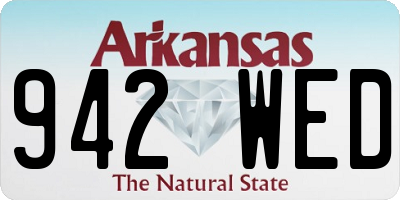 AR license plate 942WED