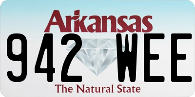 AR license plate 942WEE