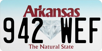 AR license plate 942WEF