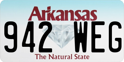 AR license plate 942WEG