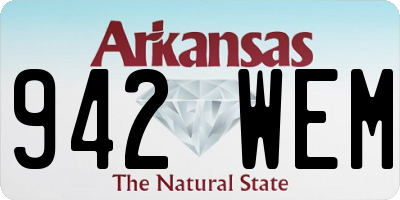 AR license plate 942WEM