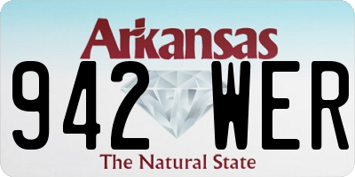 AR license plate 942WER