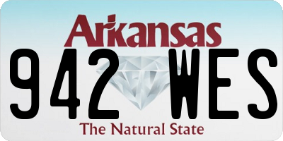 AR license plate 942WES