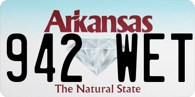 AR license plate 942WET