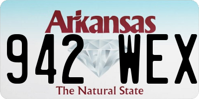 AR license plate 942WEX