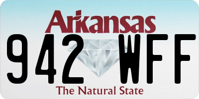 AR license plate 942WFF