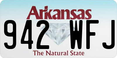 AR license plate 942WFJ