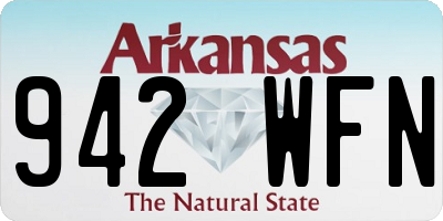 AR license plate 942WFN