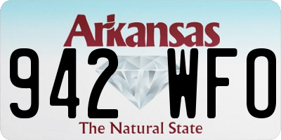 AR license plate 942WFO