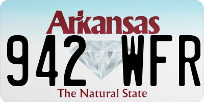 AR license plate 942WFR