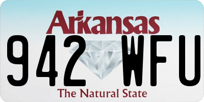 AR license plate 942WFU