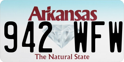 AR license plate 942WFW
