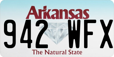 AR license plate 942WFX