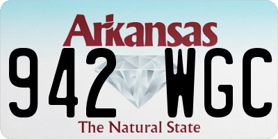 AR license plate 942WGC