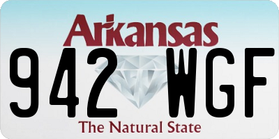 AR license plate 942WGF