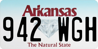 AR license plate 942WGH