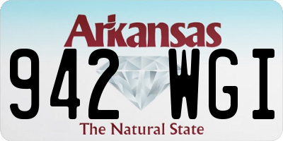 AR license plate 942WGI