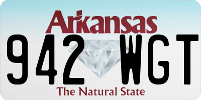 AR license plate 942WGT