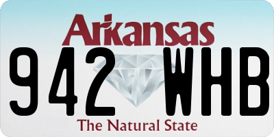 AR license plate 942WHB