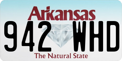 AR license plate 942WHD