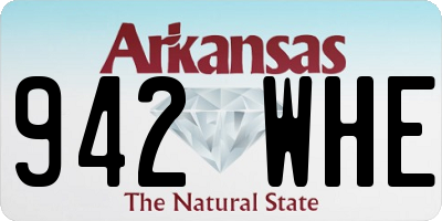 AR license plate 942WHE